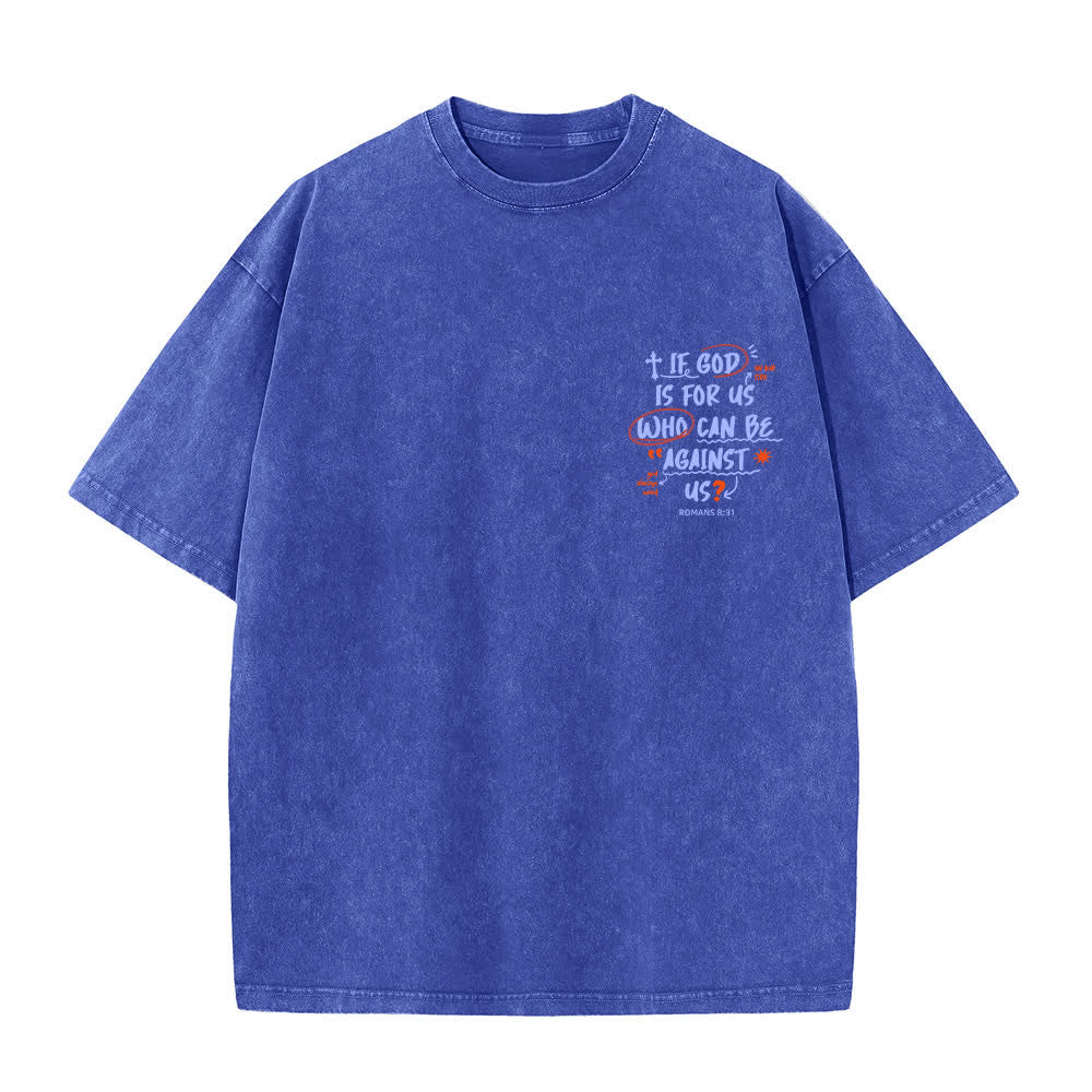 Christianartworkshop If God Is For Us Boxy Washed T Shirt - image 20