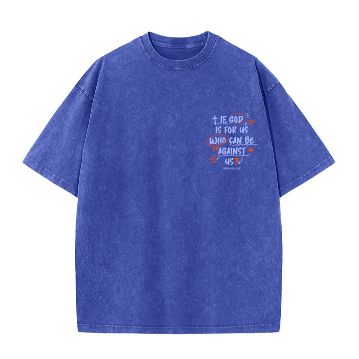 Christianartworkshop If God Is For Us Boxy Washed T Shirt - image 20