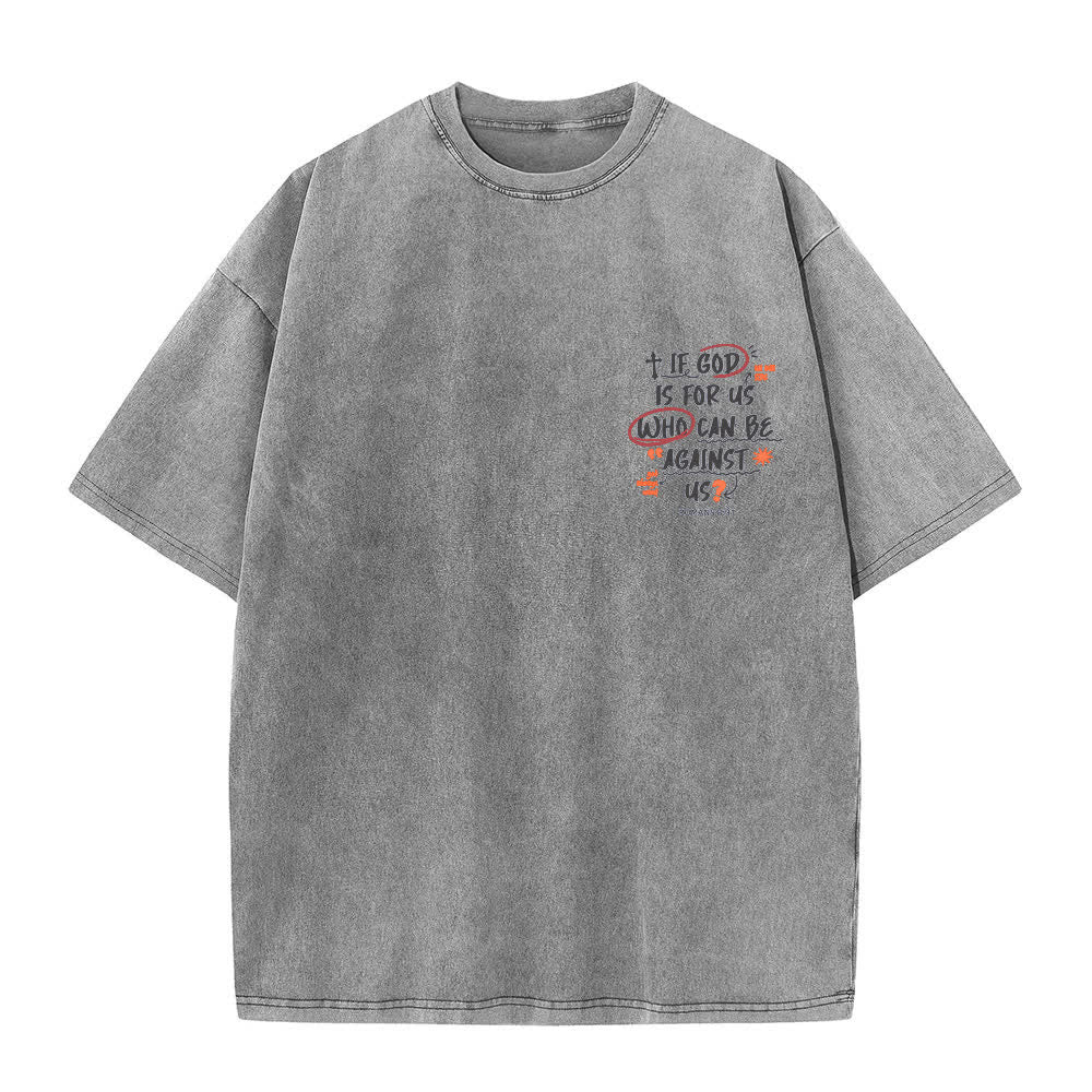 Christianartworkshop If God Is For Us Boxy Washed T Shirt - image 14
