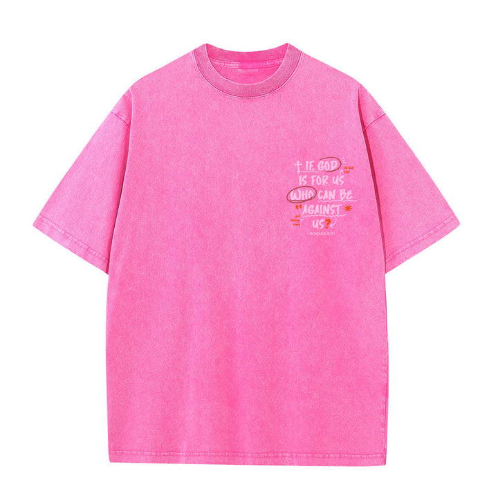 Christianartworkshop If God Is For Us Boxy Washed T Shirt - image 26