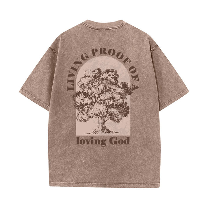 Christianartworkshop Living Proof Tree Oversized Washed T-Shirt - image 13