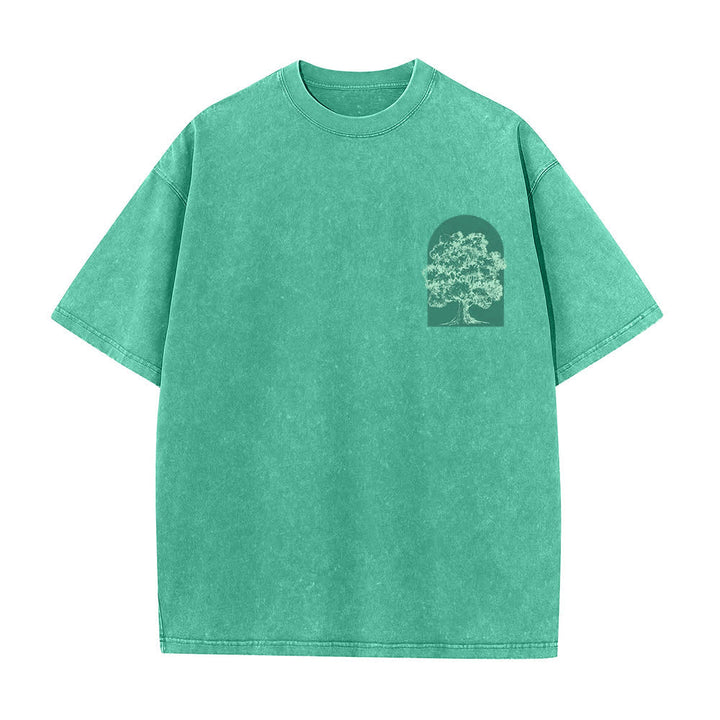 Christianartworkshop Living Proof Tree Oversized Washed T-Shirt - image 17