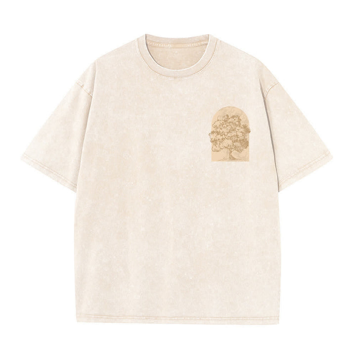 Christianartworkshop Living Proof Tree Oversized Washed T-Shirt - image 5