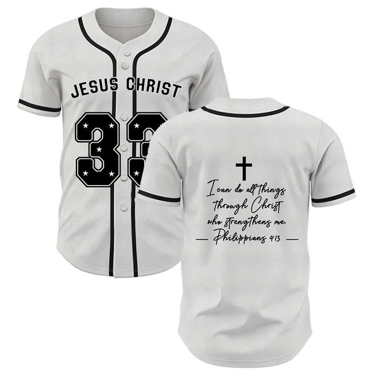 Christianartworkshop Jesus Christ 33 Light Blue Baseball Jersey - White - 5XL - image 14