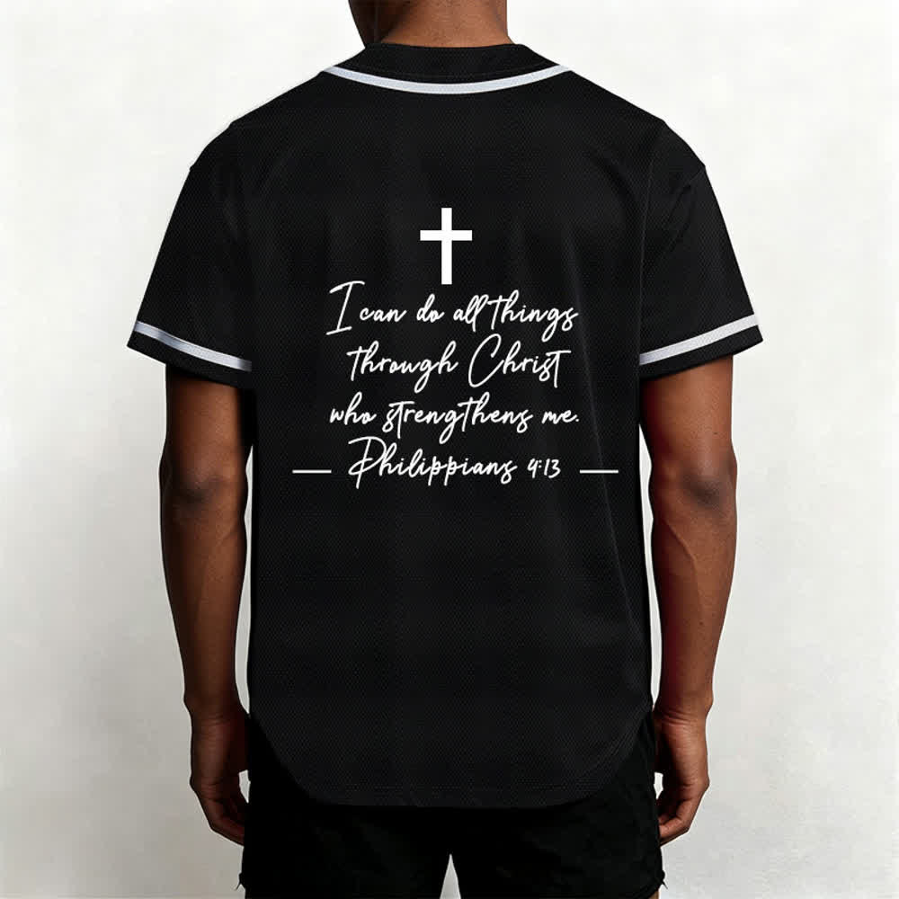 Christianartworkshop Jesus Christ 33 Light Blue Mesh Baseball Jersey - image 13