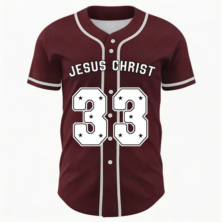 Christianartworkshop Jesus Christ 33 Light Blue Mesh Baseball Jersey - image 29