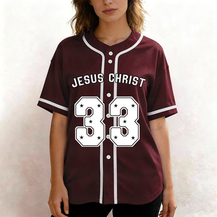 Christianartworkshop Jesus Christ 33 Light Blue Baseball Jersey - image 31
