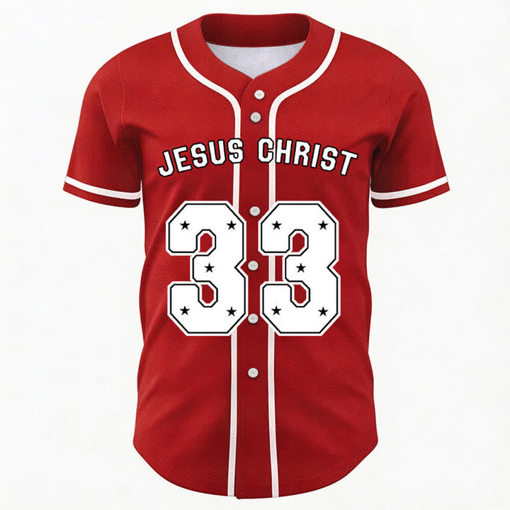 Christianartworkshop Jesus Christ 33 Light Blue Mesh Baseball Jersey - image 43