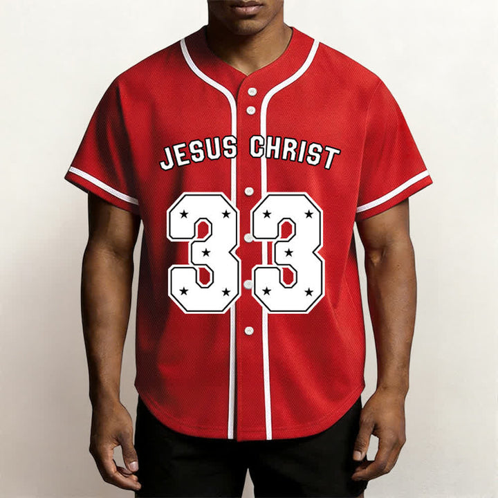 Christianartworkshop Jesus Christ 33 Light Blue Baseball Jersey - image 47