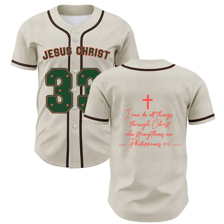 Christianartworkshop Jesus Christ 33 Light Blue Baseball Jersey - Beige - 5XL - image 21