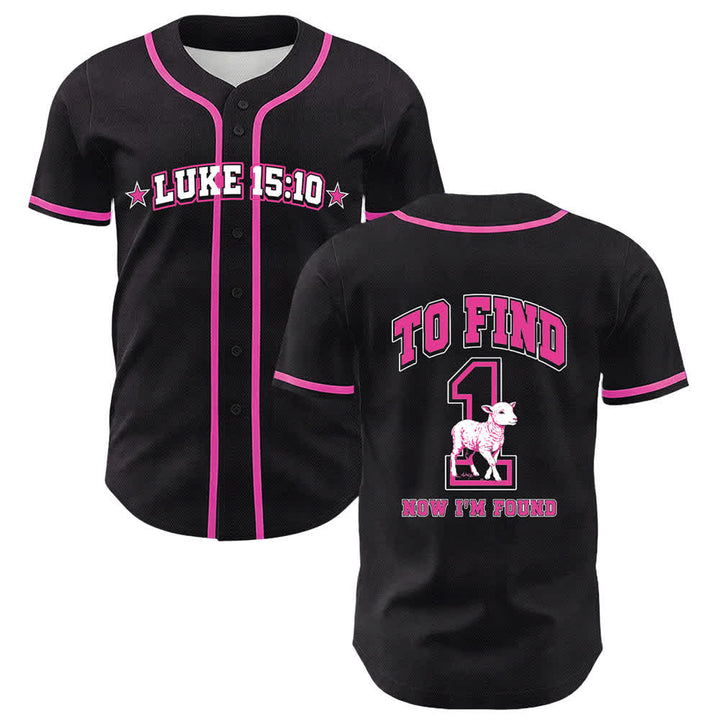 Christianartworkshop Luke 15:10 Found Sheep Baseball Jersey - Pink - 5XL - image 21