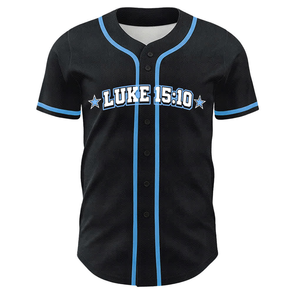 Christianartworkshop Luke 15:10 Found Sheep Baseball Jersey - image 2