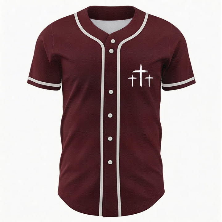 Christianartworkshop Faith Over Fear Contrast Trim Baseball Jersey - image 23
