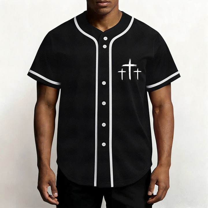 Christianartworkshop Faith Over Fear Contrast Trim Baseball Jersey - image 13