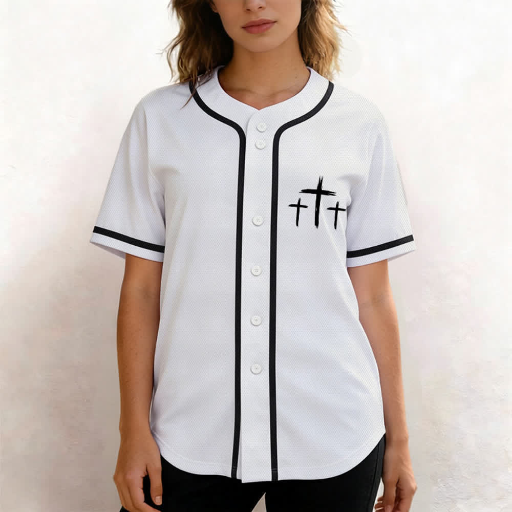 Christianartworkshop Faith Over Fear Contrast Trim Baseball Jersey - image 32