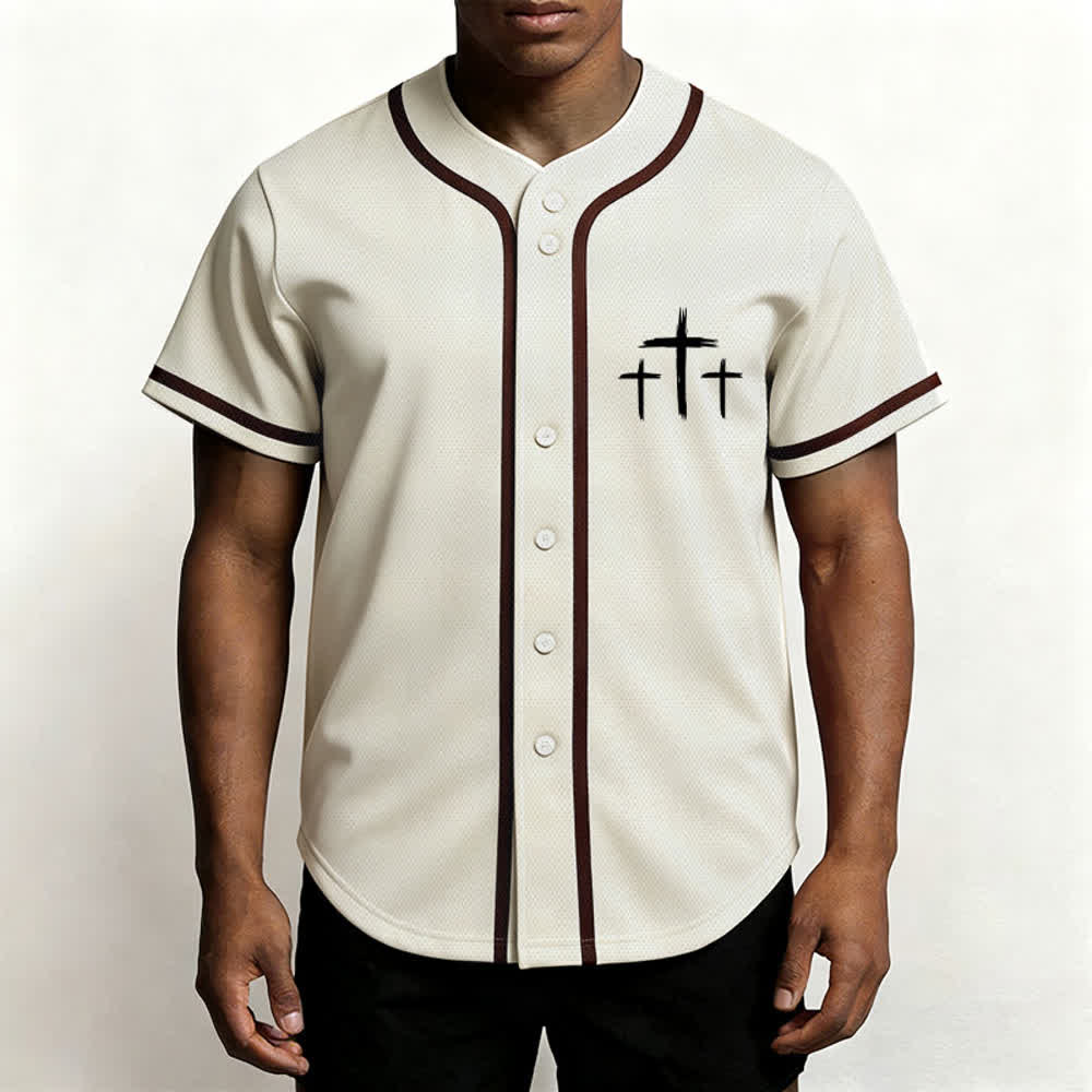 Christianartworkshop Faith Over Fear Contrast Trim Baseball Jersey - image 20