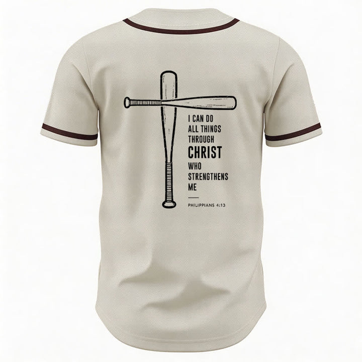 Christianartworkshop I CAN DO ALL THINGS THROUGH CHRIST Baseball Jersey - image 29