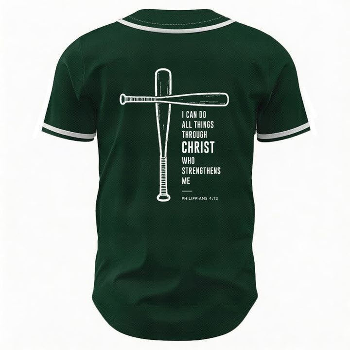 Christianartworkshop Black Mesh Verse Back Baseball Jersey - image 22