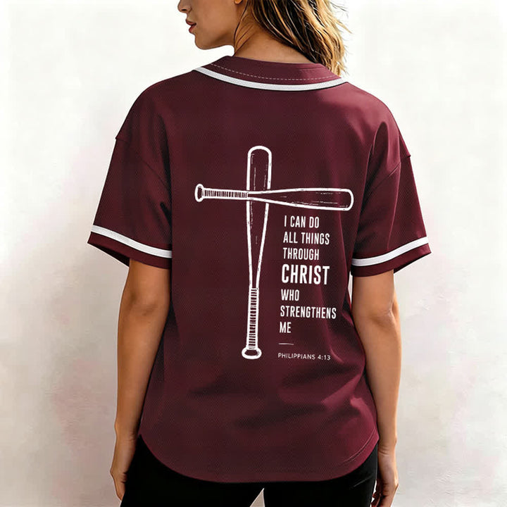 Christianartworkshop I CAN DO ALL THINGS THROUGH CHRIST Baseball Jersey - image 17