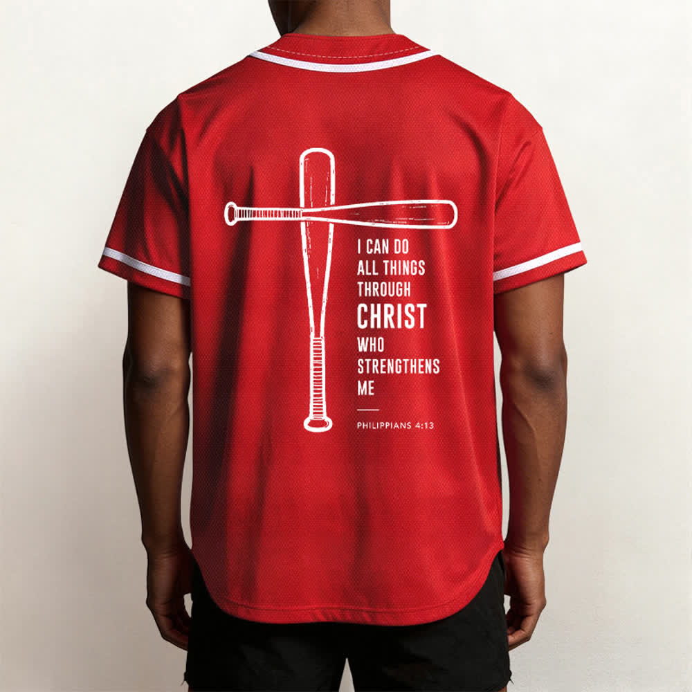Christianartworkshop I CAN DO ALL THINGS THROUGH CHRIST Baseball Jersey - image 47