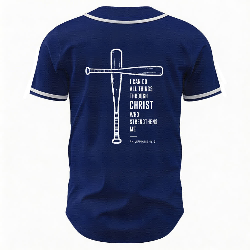 Christianartworkshop I CAN DO ALL THINGS THROUGH CHRIST Baseball Jersey - image 37
