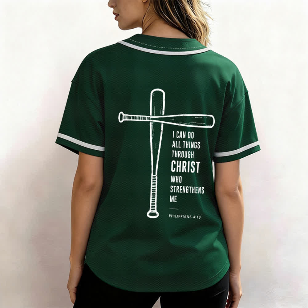 Christianartworkshop I CAN DO ALL THINGS THROUGH CHRIST Baseball Jersey - image 24