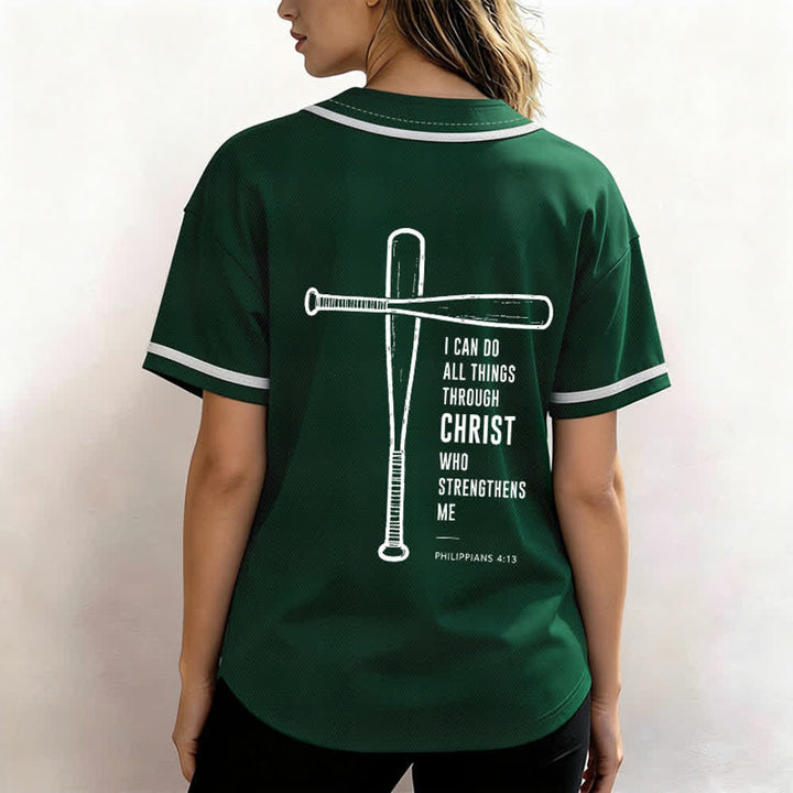 Christianartworkshop I CAN DO ALL THINGS THROUGH CHRIST Baseball Jersey - image 24