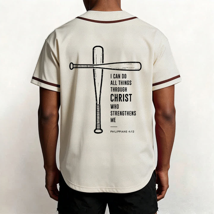 Christianartworkshop Black Mesh Verse Back Baseball Jersey - image 33