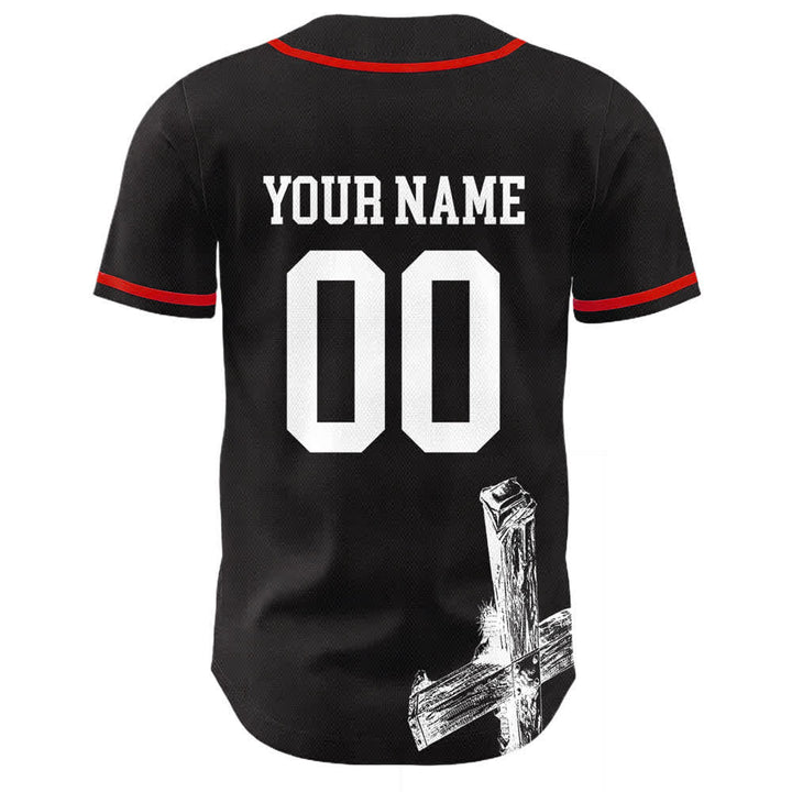Christianartworkshop Jesus Saves Custom Name Baseball Jersey - image 16