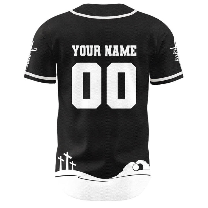 Christianartworkshop Jesus Is My King Personalized Mesh Baseball Jersey - image 4