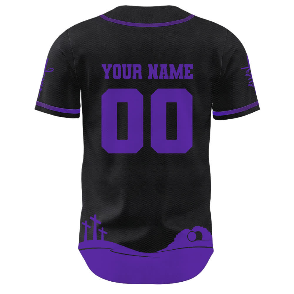 Christianartworkshop Jesus Is My King Personalized Mesh Baseball Jersey - image 7