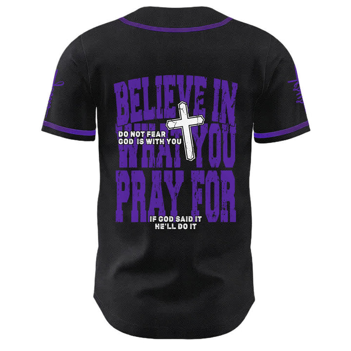 Christianartworkshop Jesus Black Red Button Up Baseball Jersey - image 10
