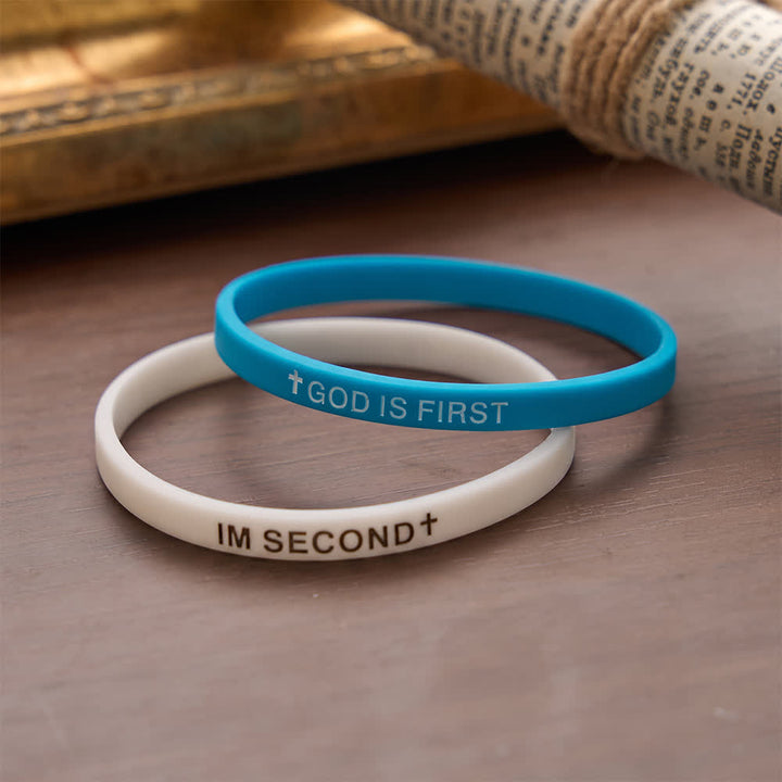 Christianartworkshop Luminous Cross Silicone Wristband With Inspirational Script: Emblem of Humble Sacred Surrender - image 21