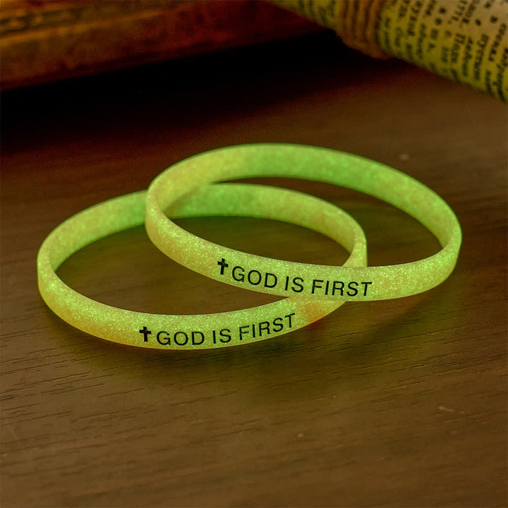 Christianartworkshop Luminous Cross Silicone Wristband With Inspirational Script: Emblem of Humble Sacred Surrender - J - image 18