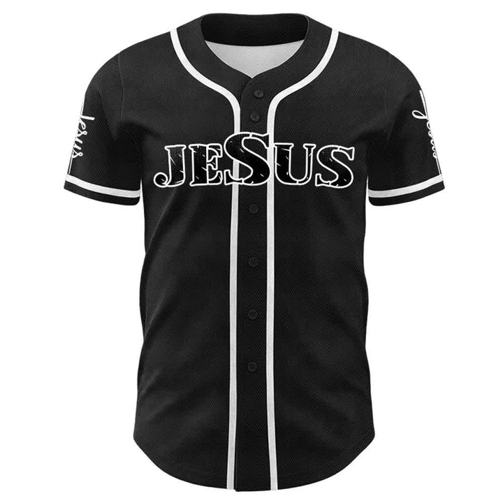 Christianartworkshop Jesus Cross Nail and Crown of Thorns Baseball Jersey - image 9