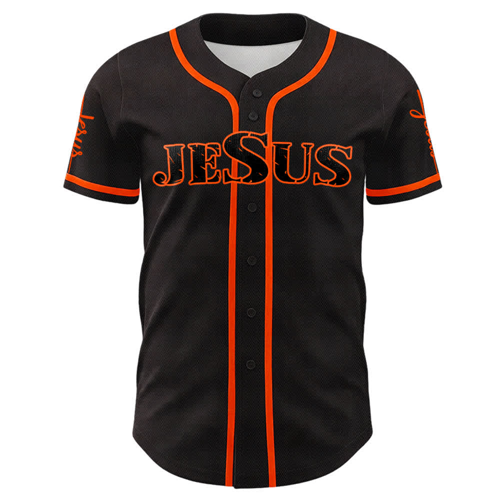 Christianartworkshop Jesus Cross Nail and Crown of Thorns Baseball Jersey - image 11