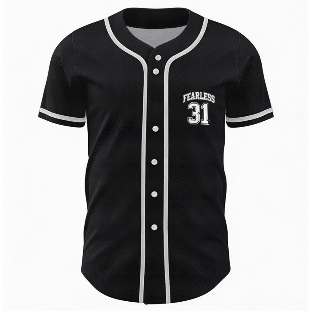 Christianartworkshop Proverbs 31 Fearless Faith Graphic Unisex Baseball Jersey - image 2