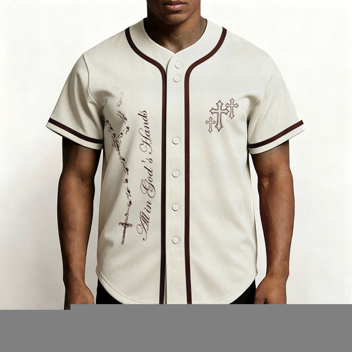 Christianartworkshop Trust Hope Strive Believe All In God's Hands Faith Motif Unisex Baseball Jersey - image 31