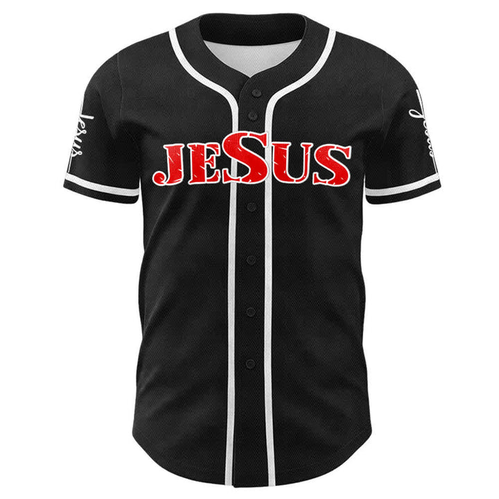 Christianartworkshop Jesus Cross Nail and Crown of Thorns Baseball Jersey - image 36