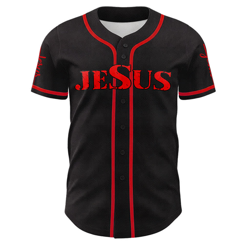 Christianartworkshop Jesus Cross Nail and Crown of Thorns Baseball Jersey - image 43