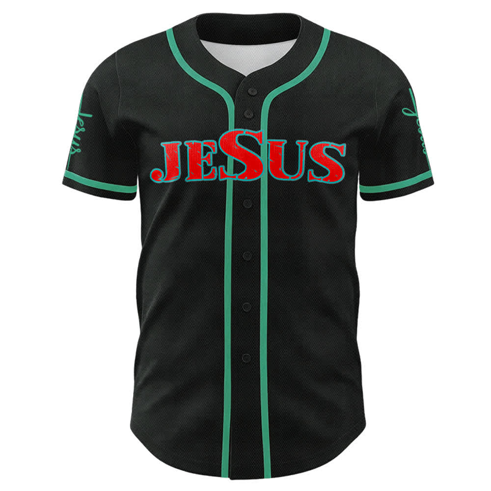 Christianartworkshop Jesus Cross Nail and Crown of Thorns Baseball Jersey - image 45