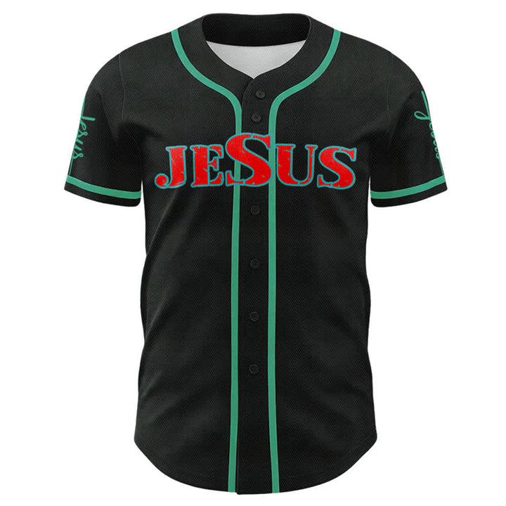 Christianartworkshop Jesus Cross Nail and Crown of Thorns Baseball Jersey - image 45
