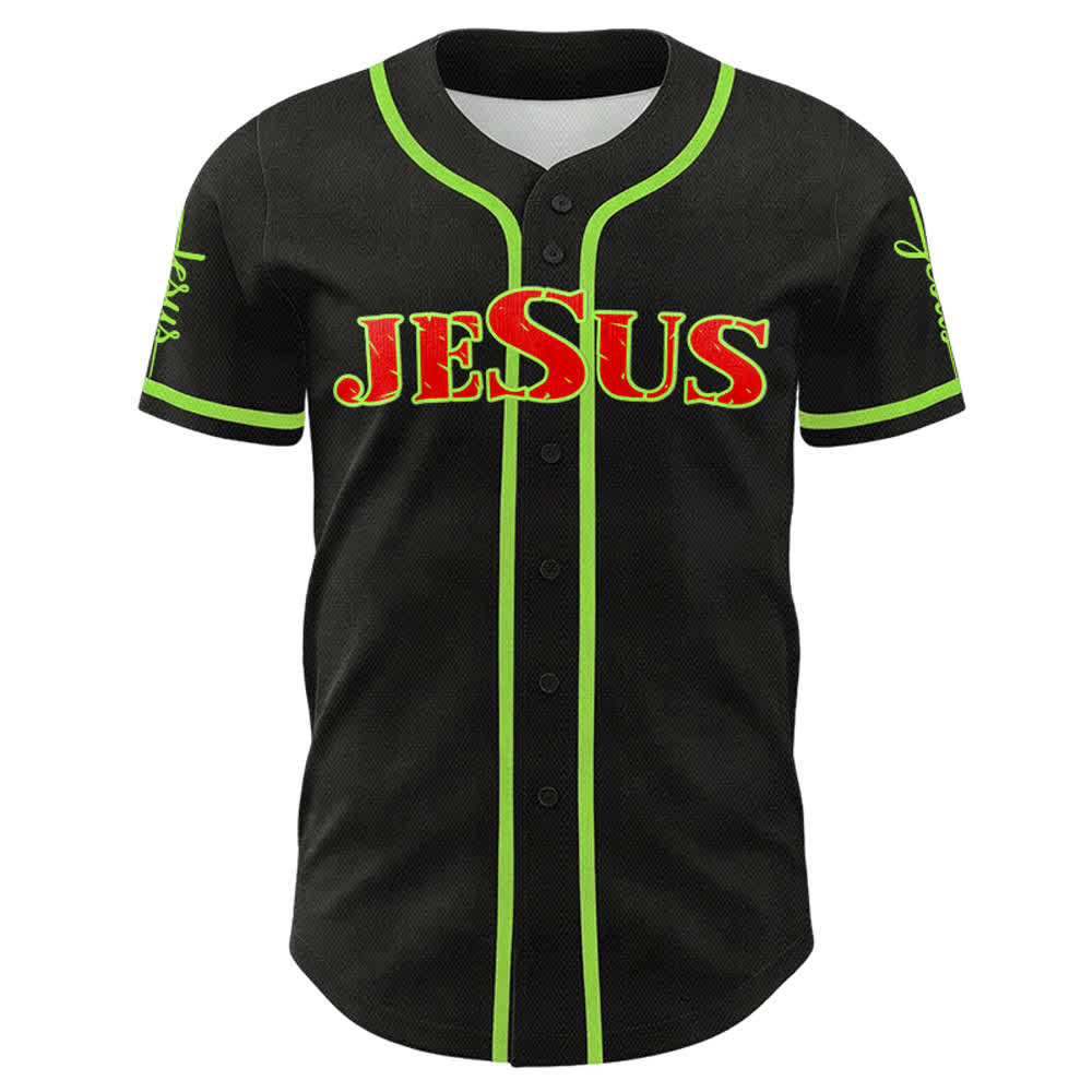 Christianartworkshop Jesus Cross Nail and Crown of Thorns Baseball Jersey - image 54