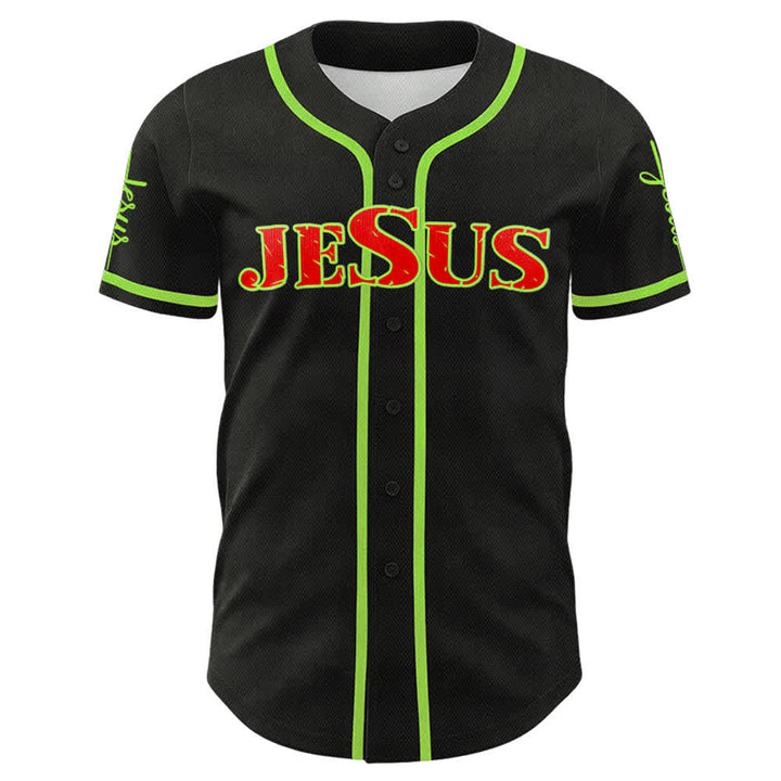 Christianartworkshop Jesus Cross Nail and Crown of Thorns Baseball Jersey - image 54