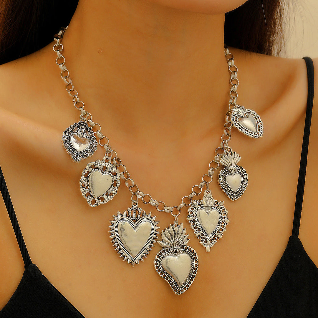 Christianartworkshop Layerable Sacred Heart Drop Earring Collection: Whisper of Heavenly Warm Grace - Necklace-B - image 4