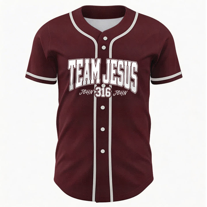 Christianartworkshop Sporty Team Jesus John 316 Inspirational Scripture Statement Unisex Baseball Jersey - image 22