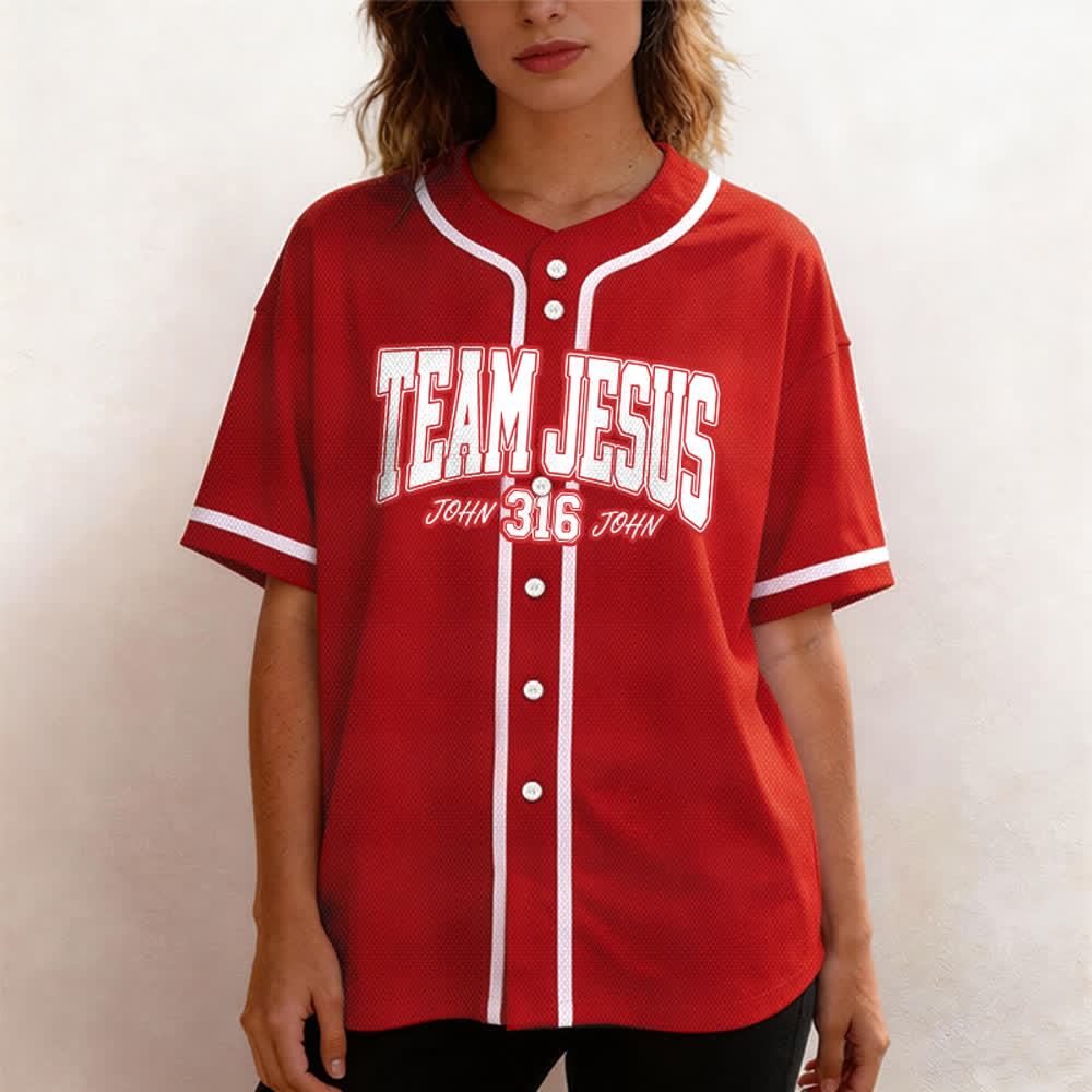 Christianartworkshop Sporty Team Jesus John 316 Inspirational Scripture Statement Unisex Baseball Jersey - image 54