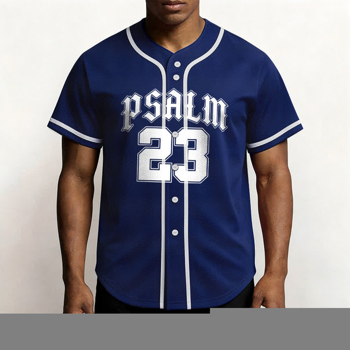 Christianartworkshop Peace Dove & Faith Slogan Religious Psalm 23 Athletic Design Unisex Baseball Jersey - image 17