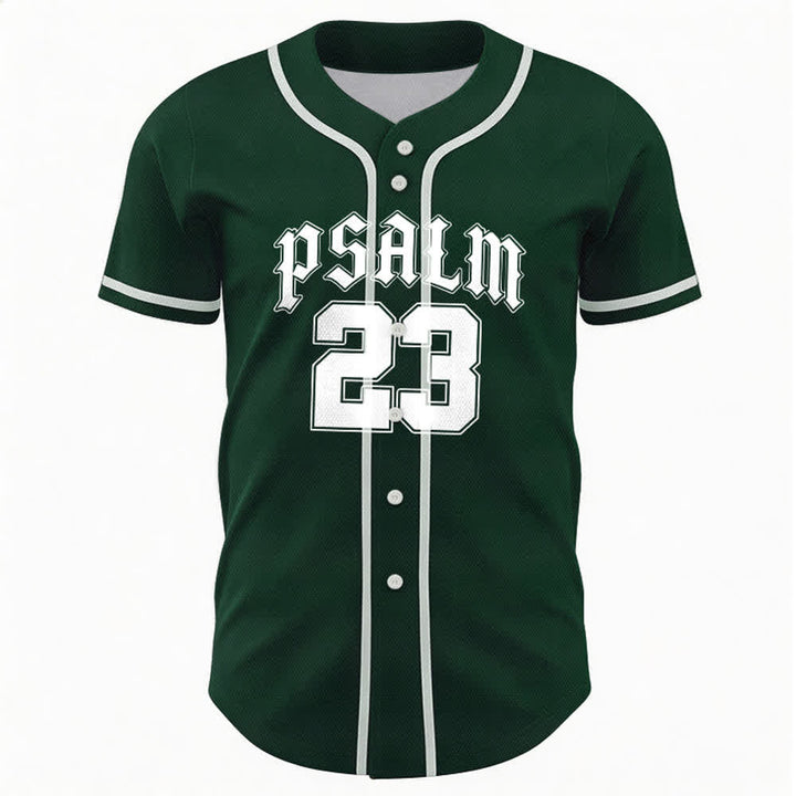 Christianartworkshop Peace Dove & Faith Slogan Religious Psalm 23 Athletic Design Unisex Baseball Jersey - image 43