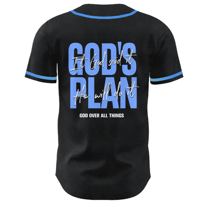 Christianartworkshop God's Plan Praying Hands Faith Slogan Dual Side Printed Unisex Baseball Jersey - image 16